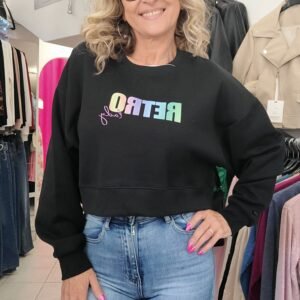 Retro Lady Dina Crop felső