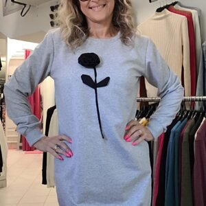 Flowers 2. tunika szürke